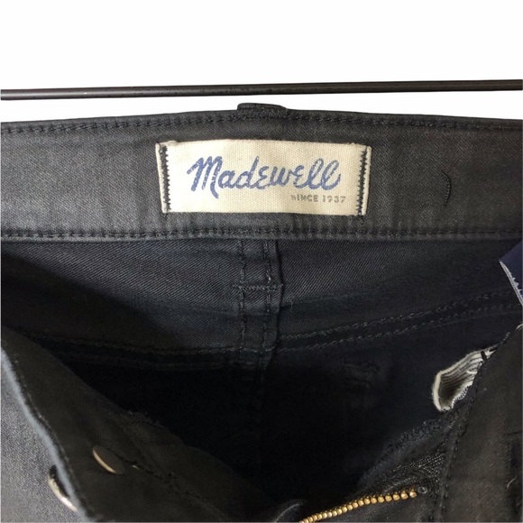 Madewell Coated Skinny Jeans Size 26 Black Style 03740 - Picture 6 of 8